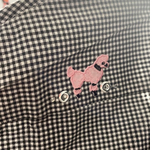 Black checkered rock n roll button down - Picture 5 of 5